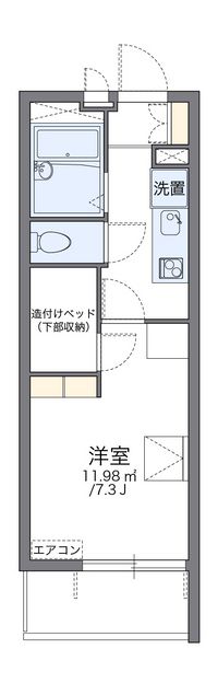 レオパレスエスペランサ 間取り図