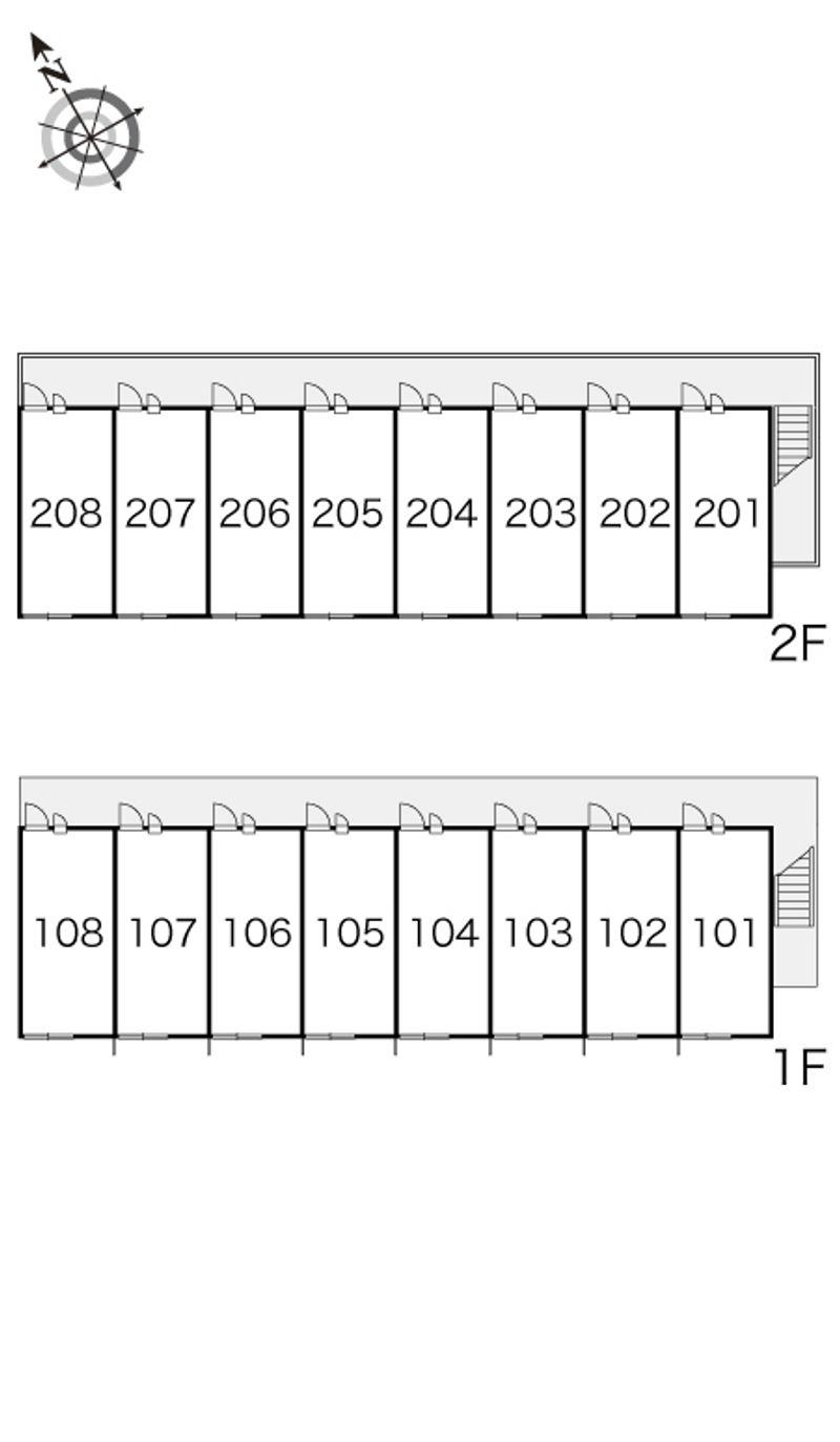 レオパレスエスポワール 間取配置図
