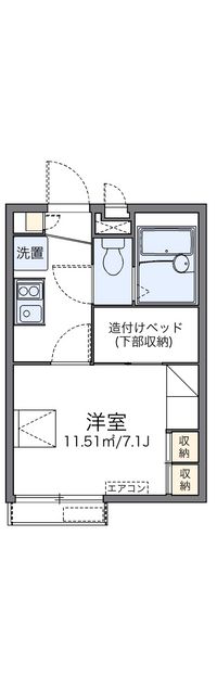 レオパレス戸部下 間取り図