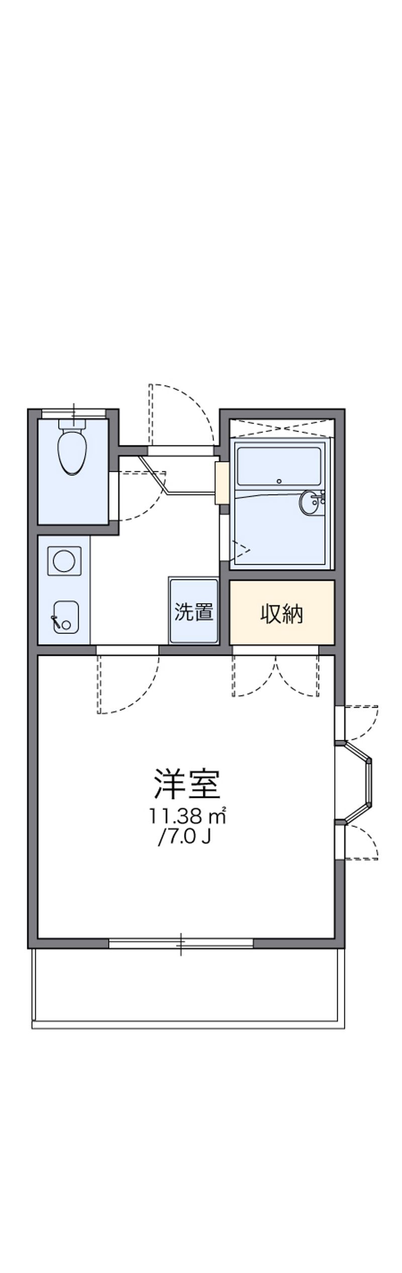 レオパレス米子 間取図