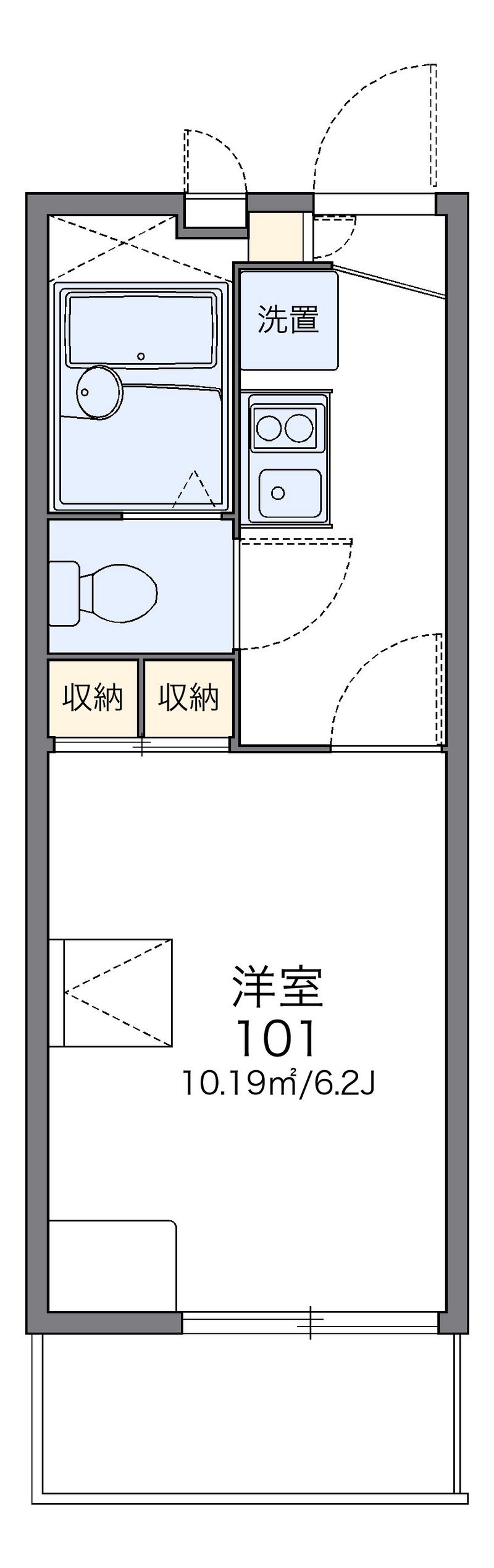 レオパレスヴィレッジ 間取図