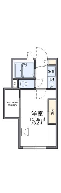 レオパレスレインボー 間取り図