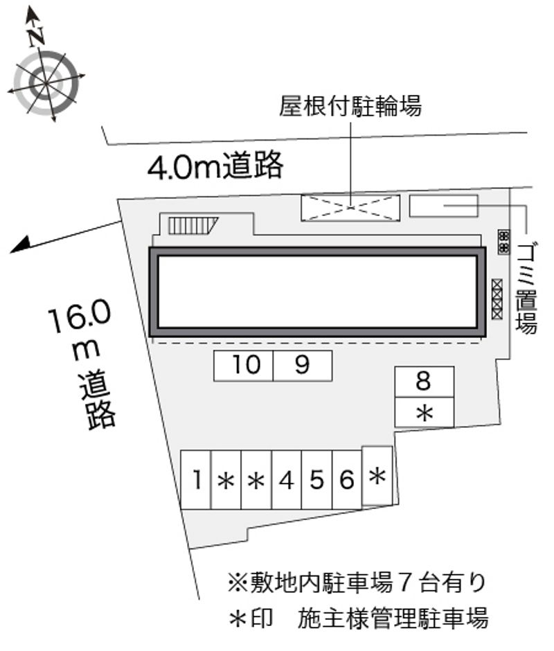 レオパレスサントーヨー 配置図