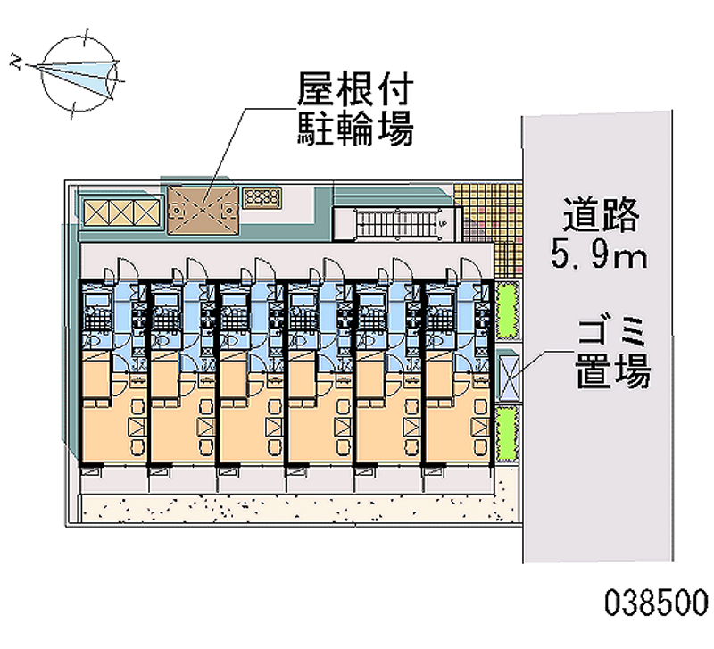 レオパレス千葉中央都町 区画図