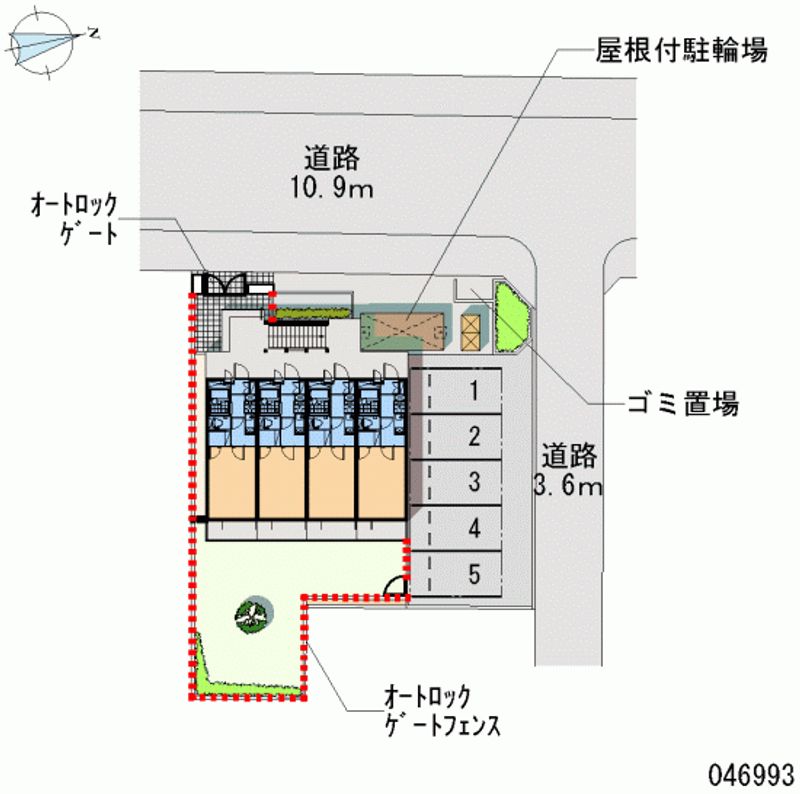 レオパレス曙 月極駐車場