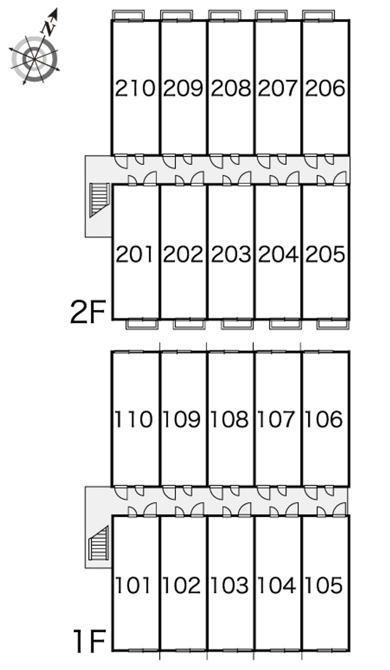 レオパレスメゾン　ローリエ２ 間取配置図