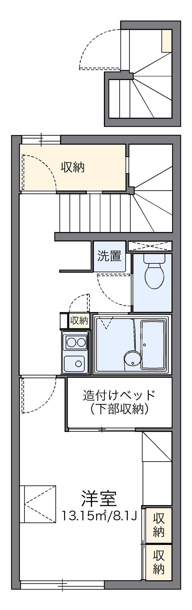 レオパレス上渡津 間取図