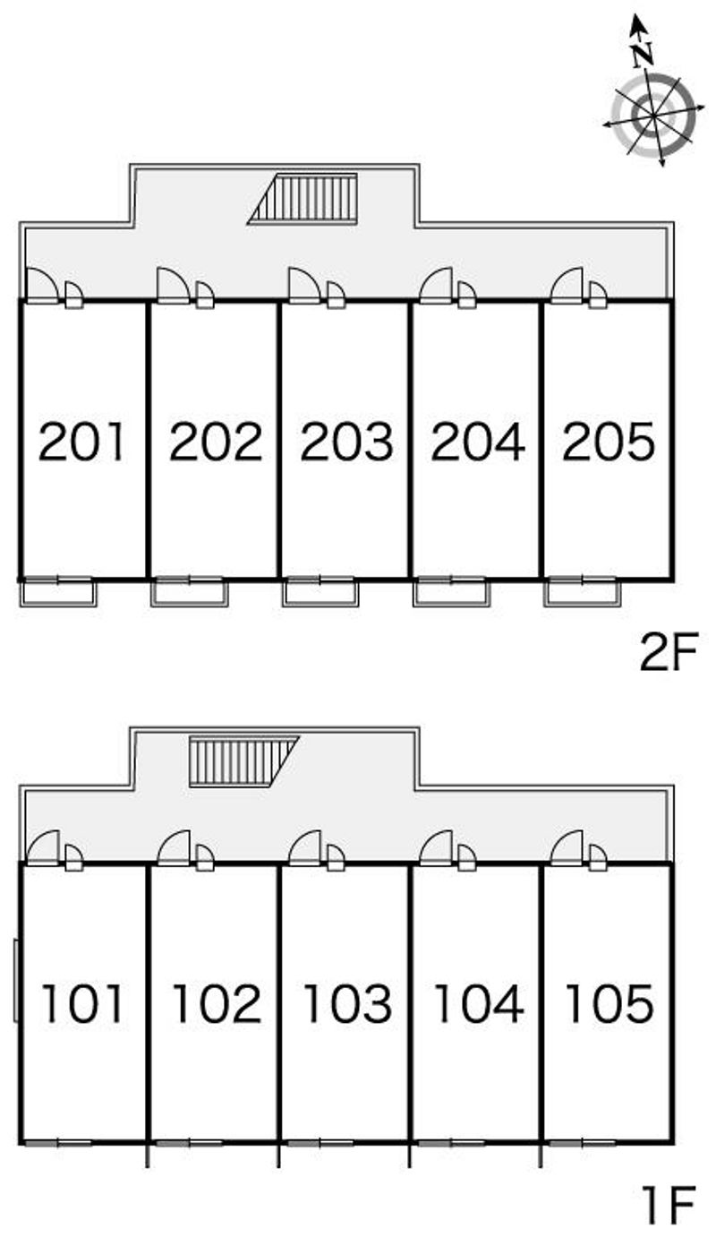 レオパレスグリーンタカタⅡ 間取り配置図