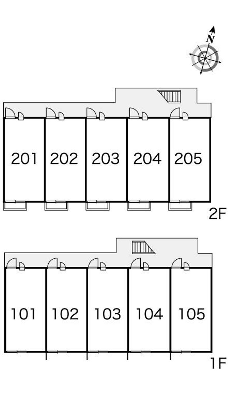 レオパレスウッドベル　Ⅱ 間取り配置図