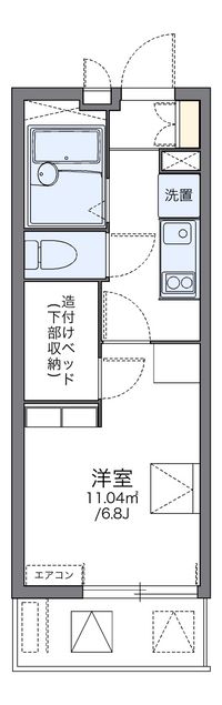 レオパレス生麦駅前 間取り図