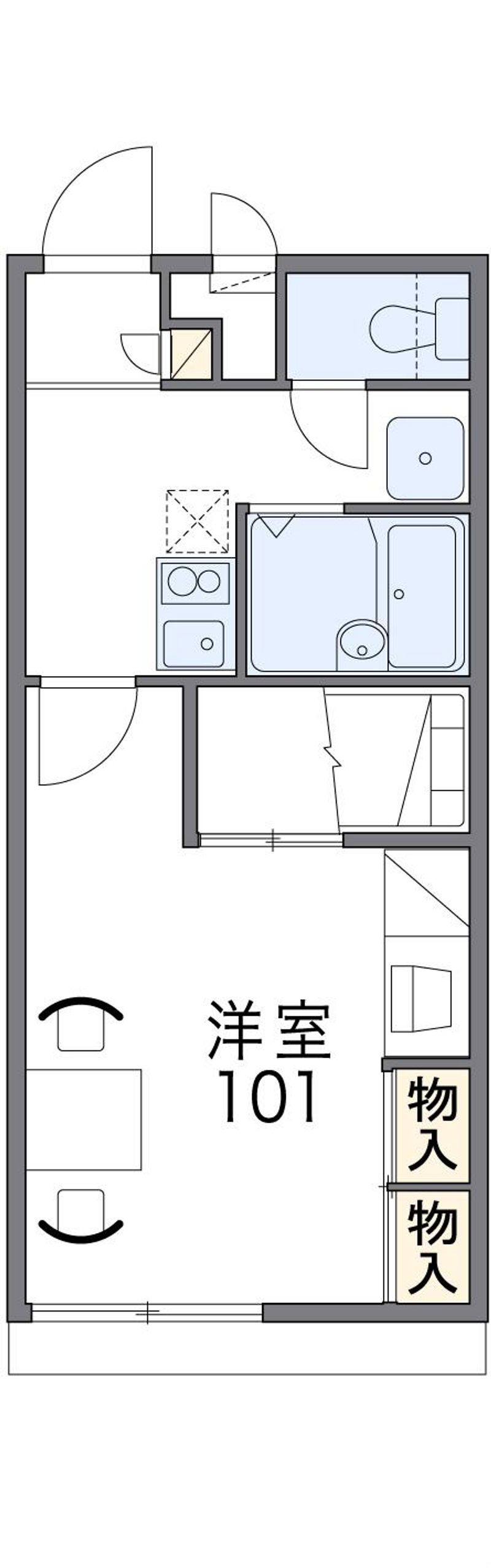 レオパレスグリーンフォレスト 間取図
