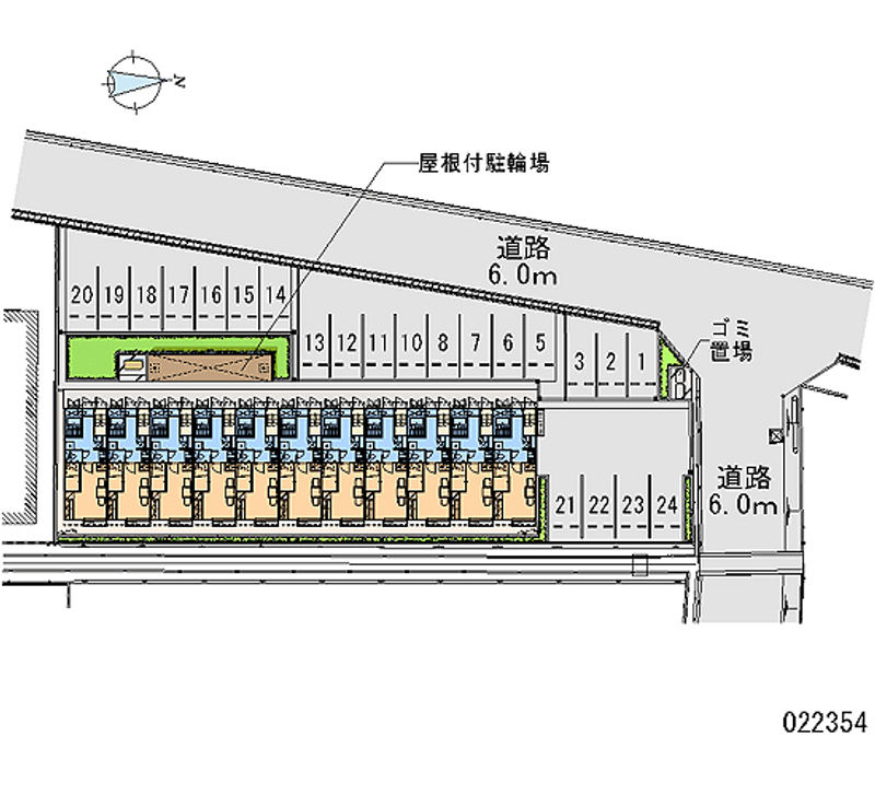 22354 bãi đậu xe hàng tháng