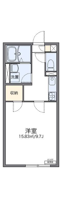 レオパレス景雲 間取り図