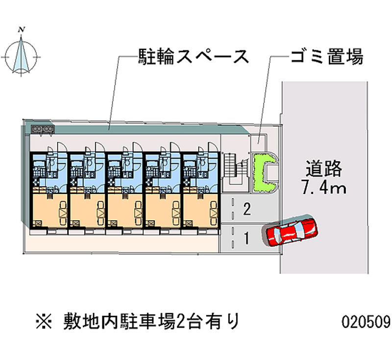 レオパレス春日丘 区画図