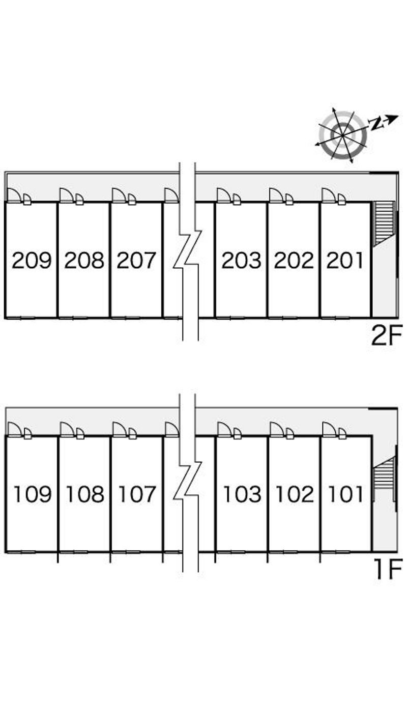 レオパレス忍 間取り配置図