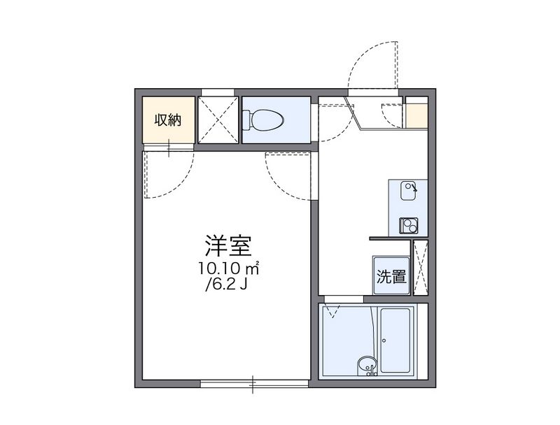 レオパレスアルブル 間取図
