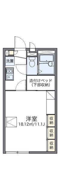 レオパレス道野辺北原 間取り図