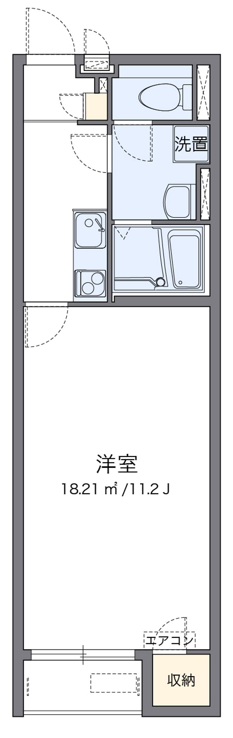 クレイノ福江 間取図