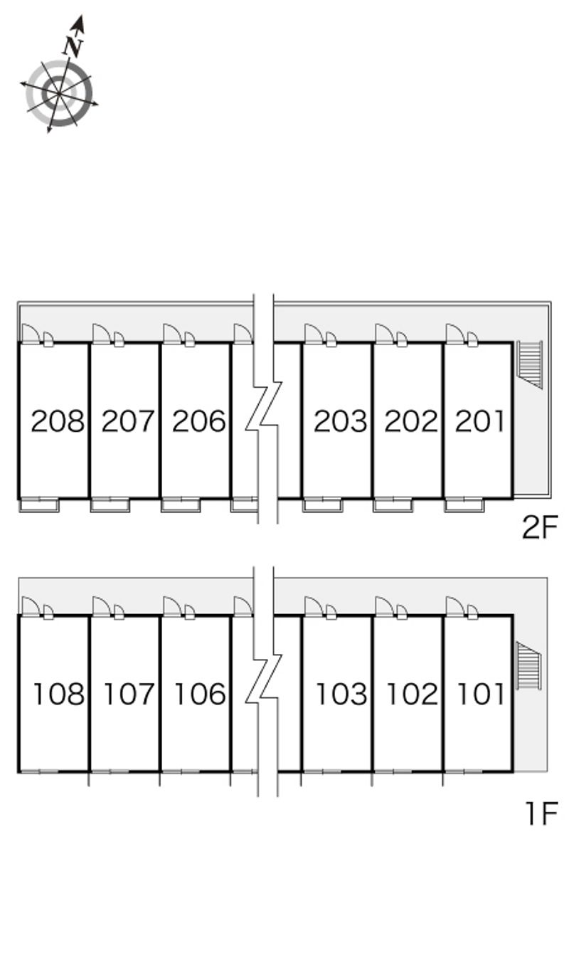 レオパレスヴィクトワールＫ２ 間取配置図