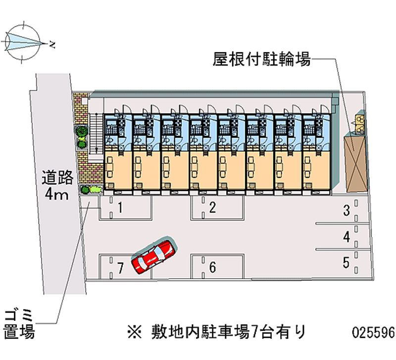 レオパレスコートアベⅣ 月極駐車場