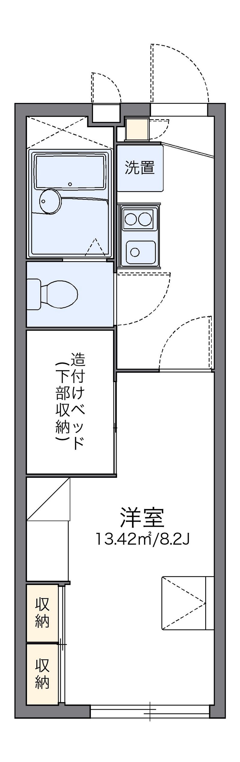 レオパレスグリーンヒルズ 間取図
