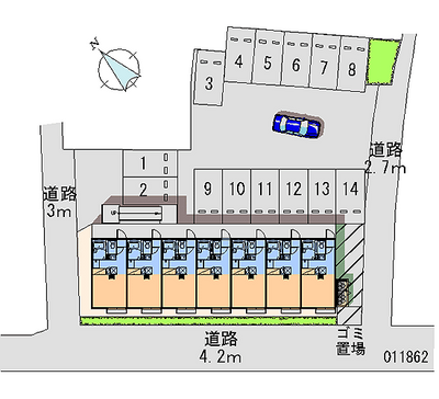 11862 Monthly parking lot