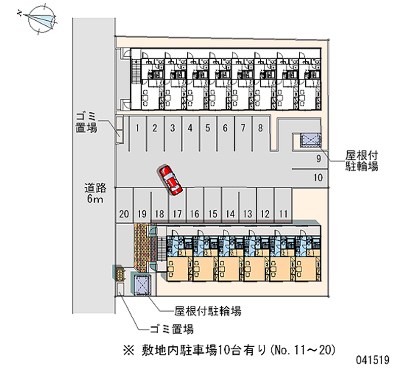 レオパレスポーラスター 区画図