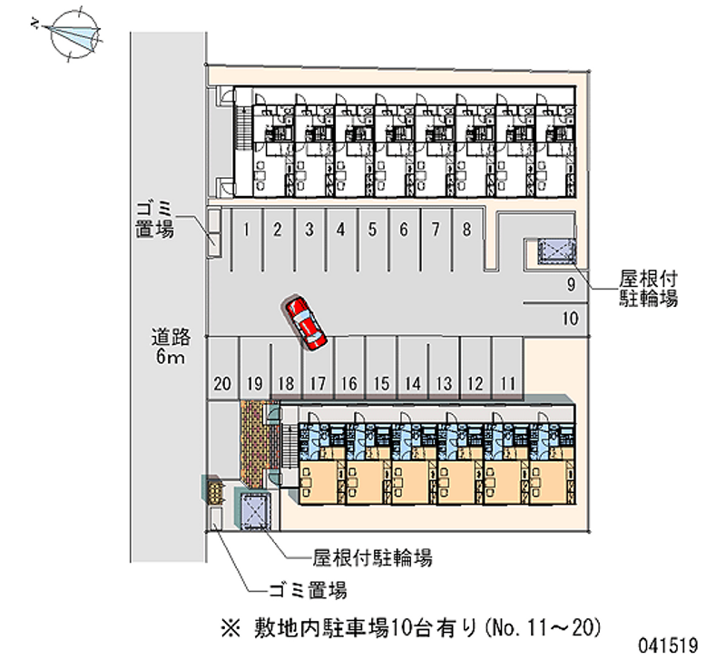 レオパレスポーラスター 月極駐車場