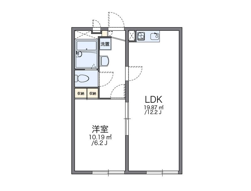 レオパレス逗子ＴＷＩＮ−α 間取図