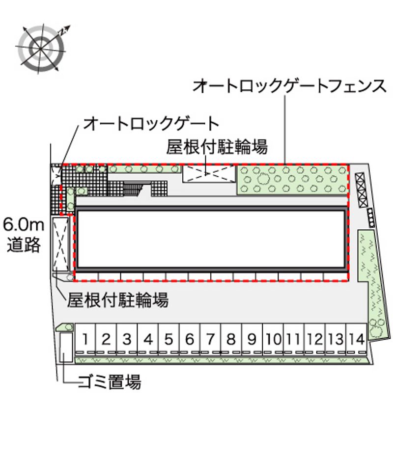 レオパレスβ 配置図
