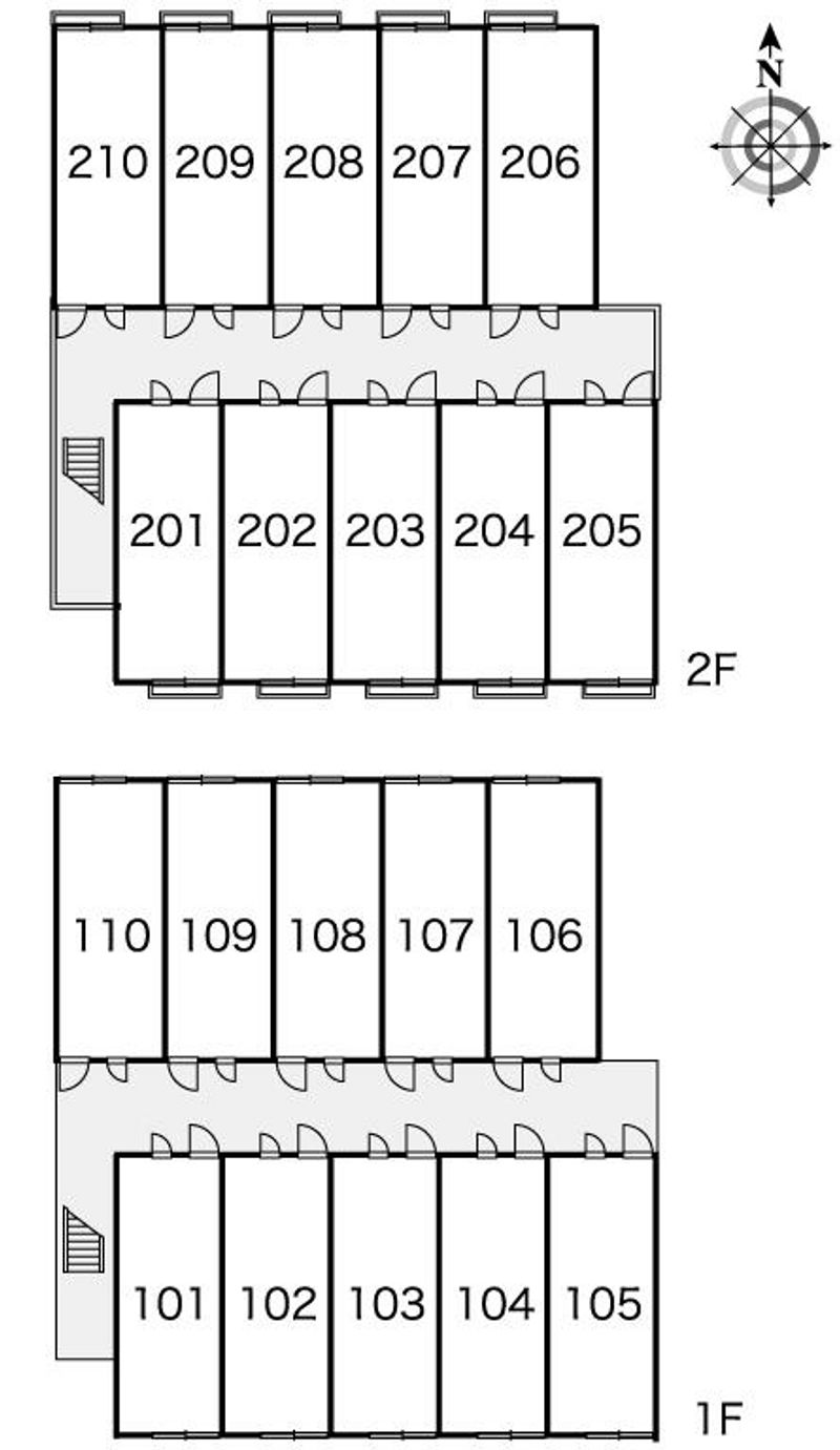 レオパレスパームヒルズＢ 間取配置図