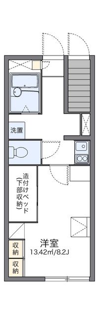 レオパレスフラーリッシュＢ 間取り図