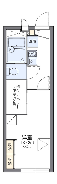 レオパレス仁 間取り図