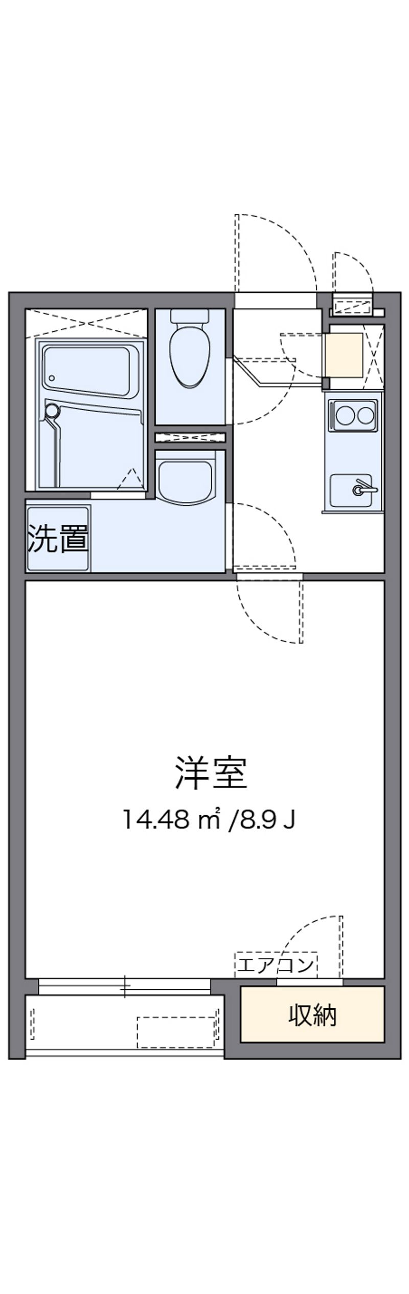 クレイノさんふらわー入谷 間取図