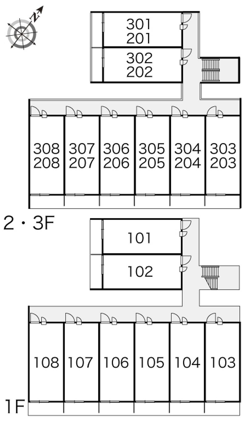 レオパレスＹＭ 間取配置図