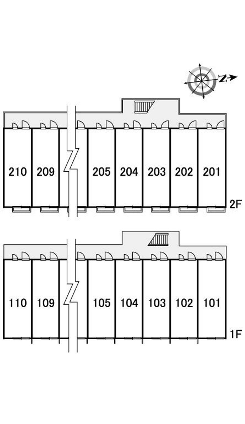 レオパレスブルーメ 間取配置図