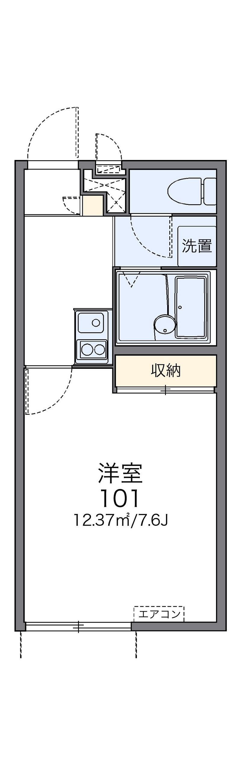 レオパレスアルテス 間取図