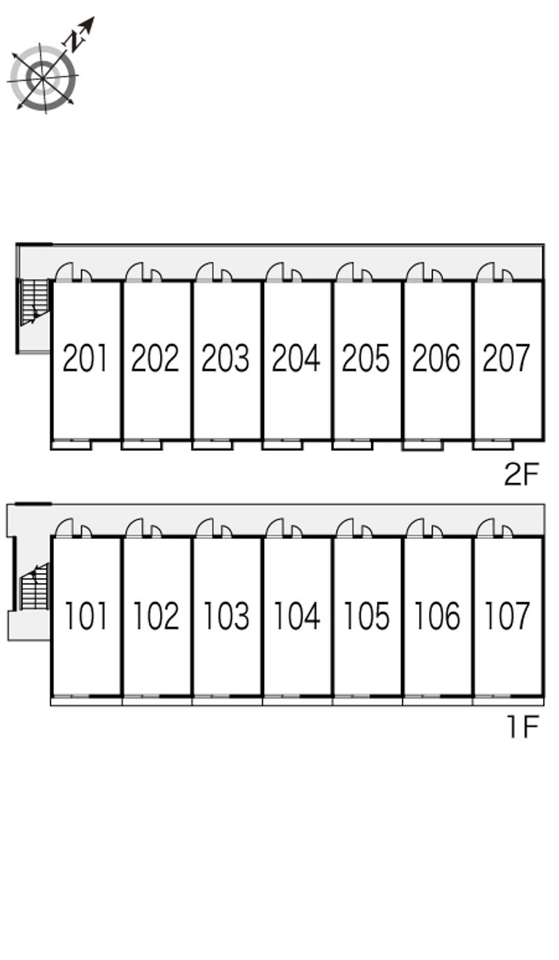 レオパレスセジュール 間取り配置図
