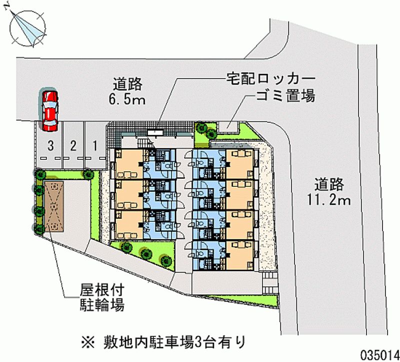 レオパレス杉山Ⅱ 区画図