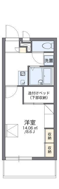 レオパレスベルエポック 間取り図