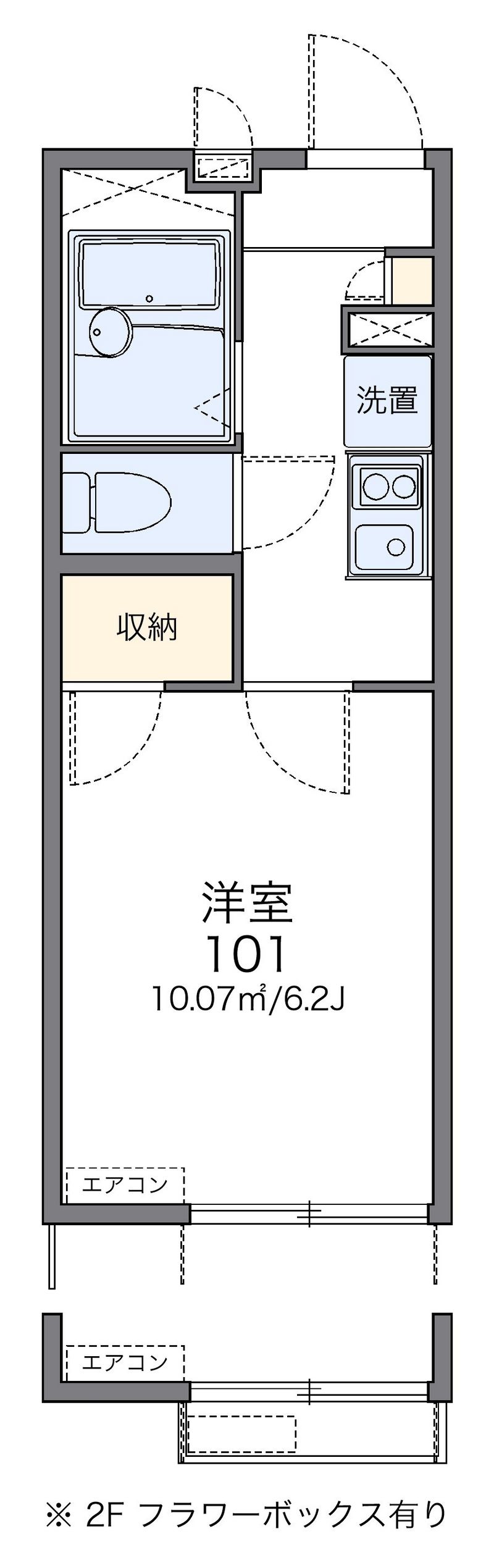 レオパレスパサージュⅡ 間取図