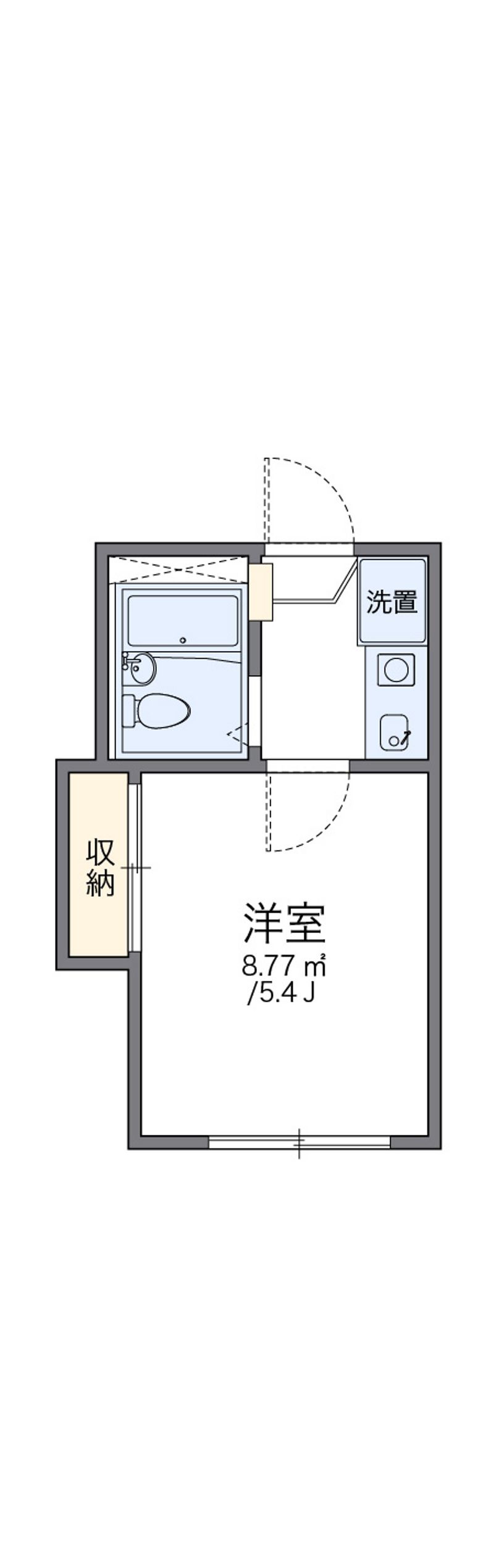 レオパレスサンクィーンハウスⅠ 間取図