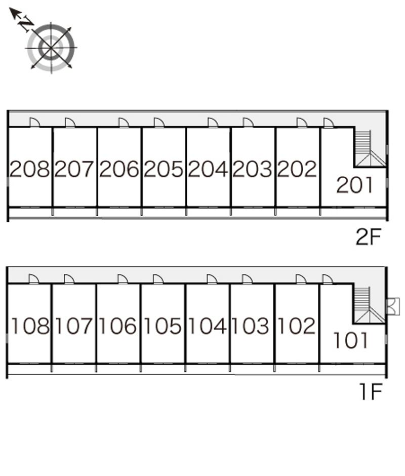 レオパレスＫＯＩＺＵＭＩ−Ⅰ 間取配置図