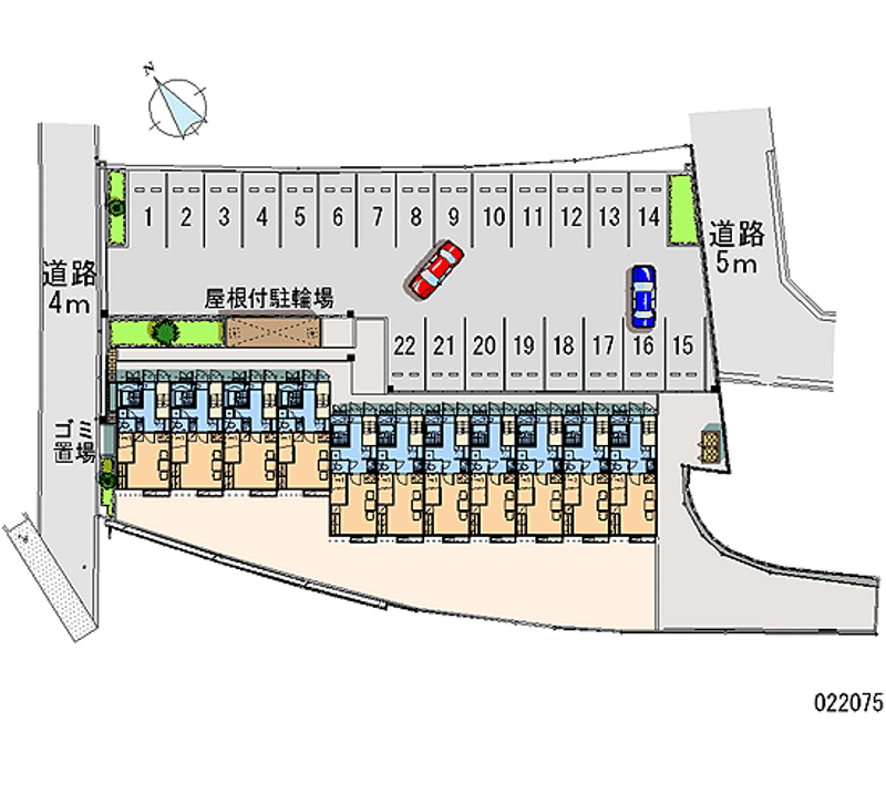 レオパレスエコハウス華園 月極駐車場