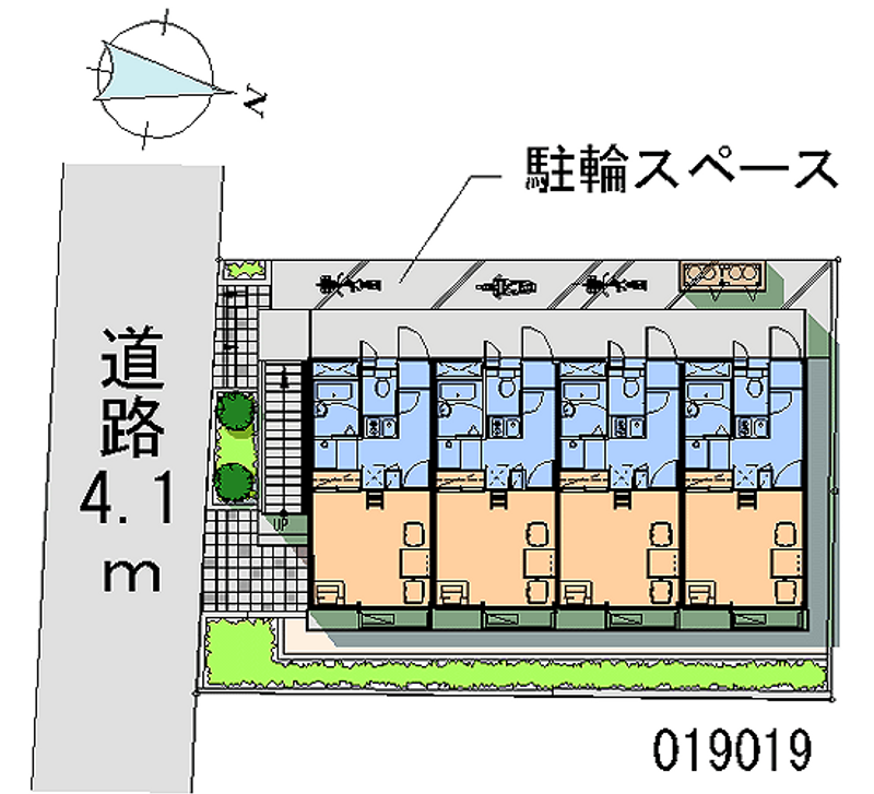 レオパレス矢ノ津Ｂ 区画図
