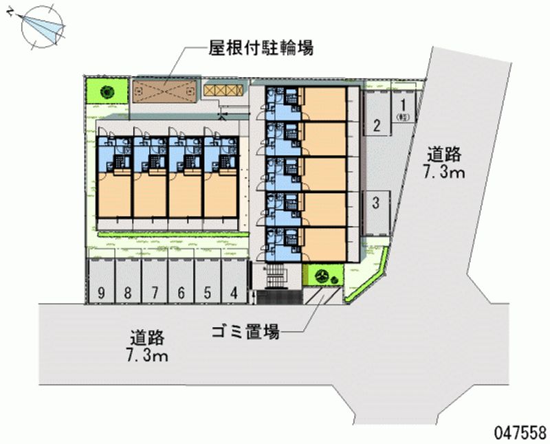 レオパレスインサイド中村 月極駐車場