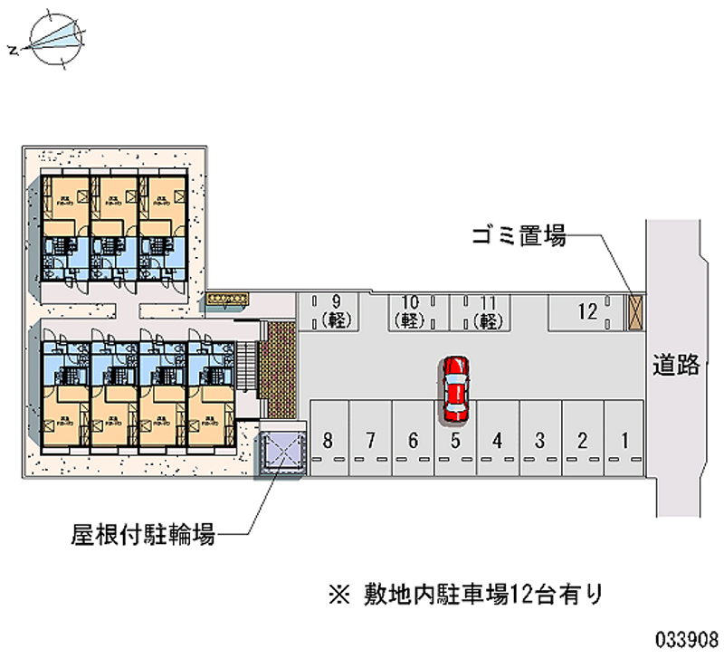 レオパレスＤＯＭ５ 月極駐車場