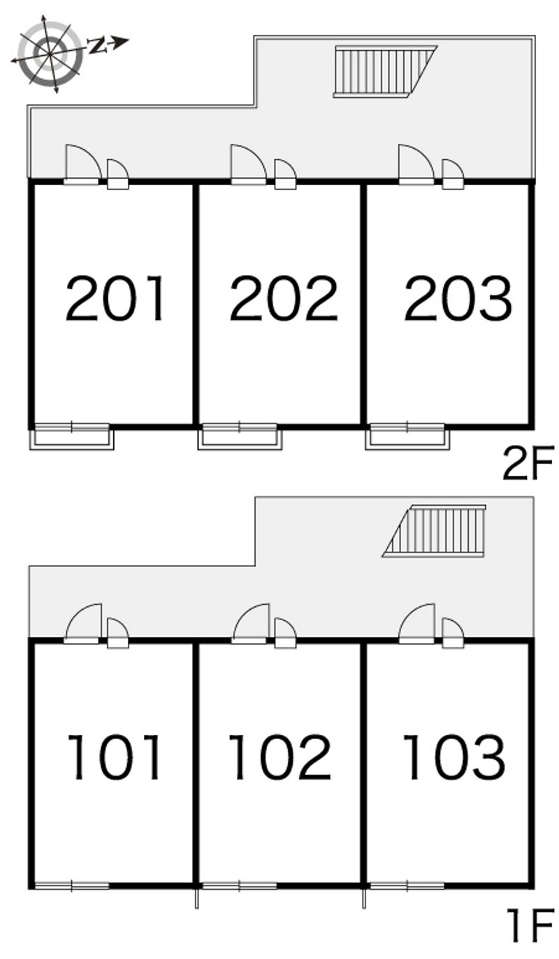 レオパレスウィングⅡ 間取配置図