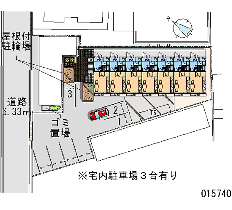 レオパレスひまわり 区画図