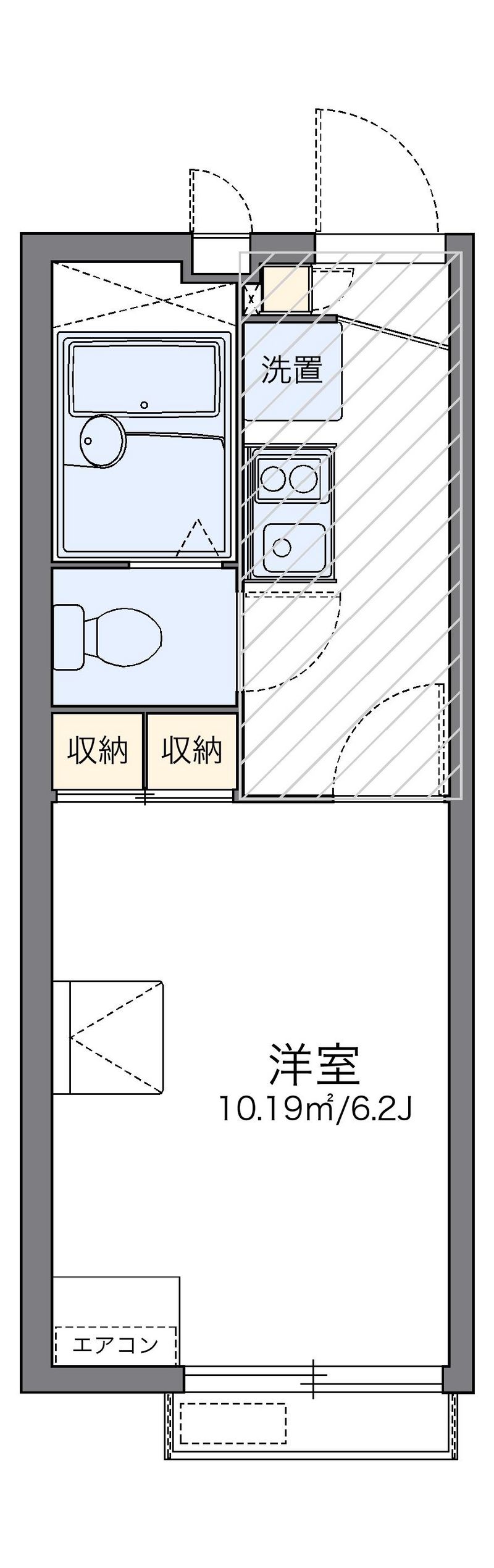 レオパレス霧島 間取図